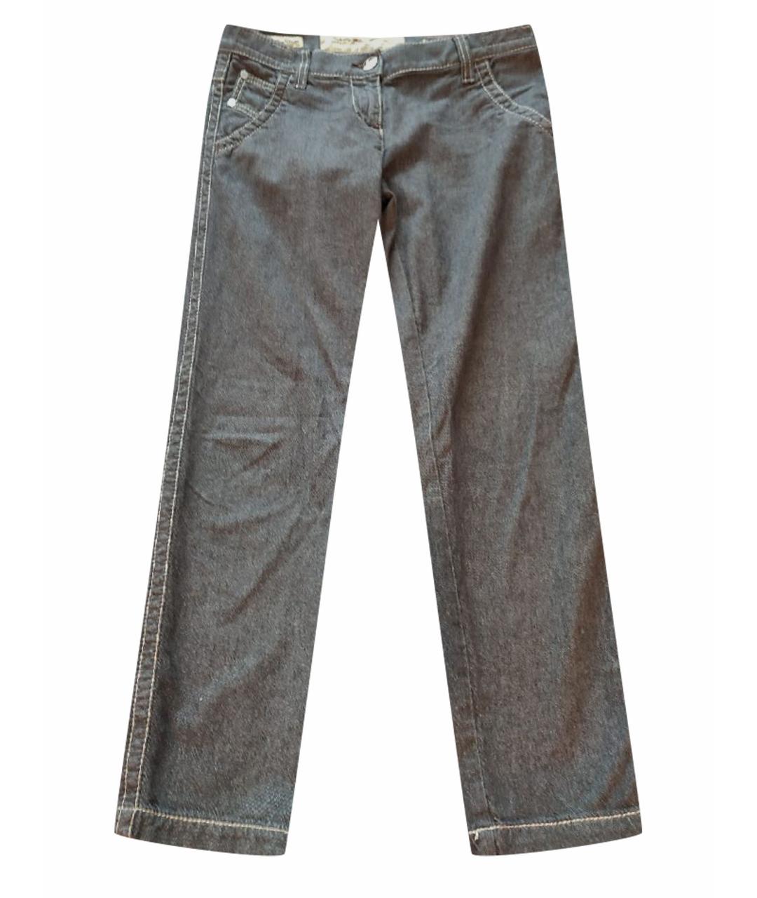 JACOB COHEN Серые хлопко-кашемировые прямые джинсы, фото 1