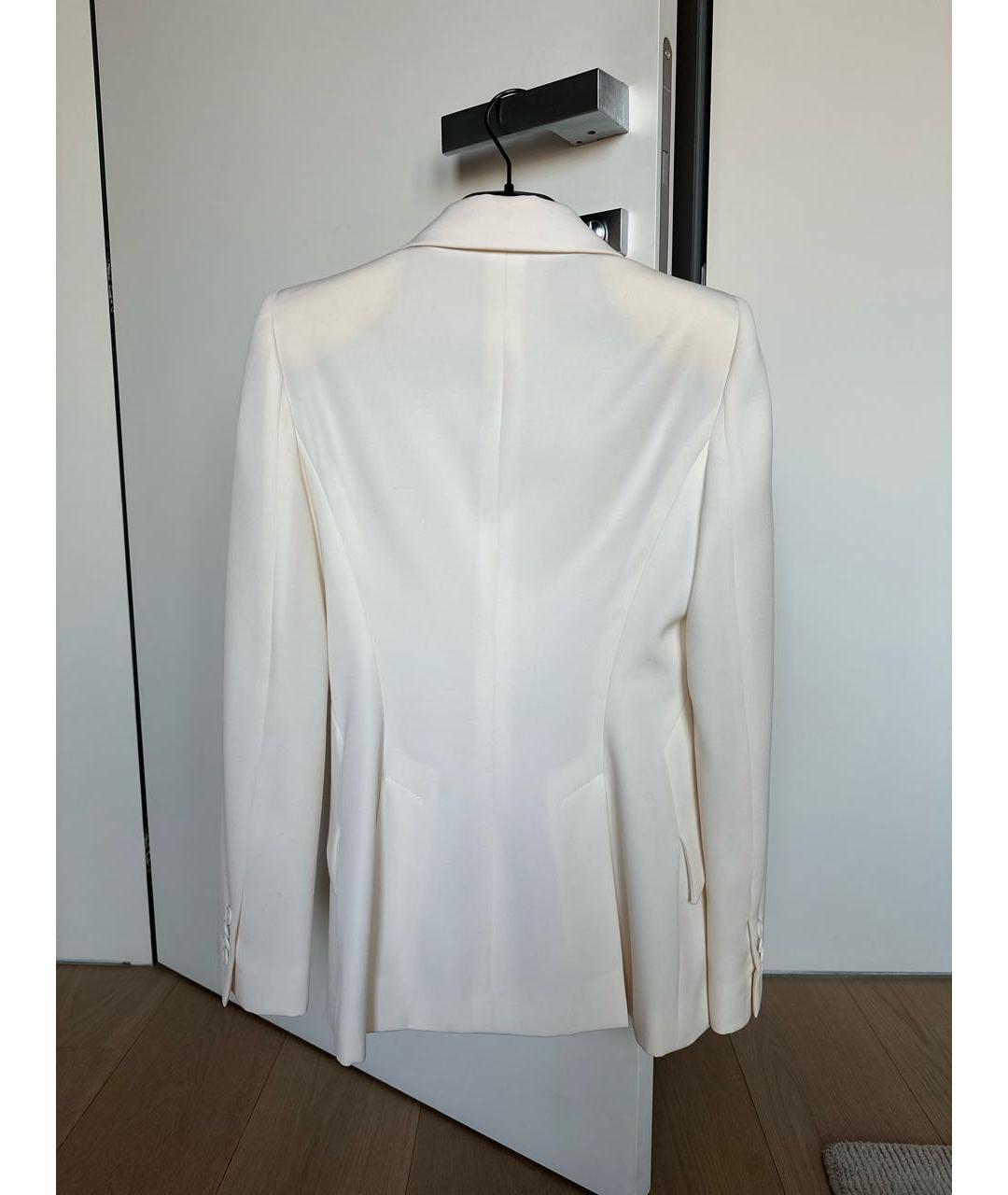 ALEXANDER MCQUEEN Белый шерстяной жакет/пиджак, фото 2