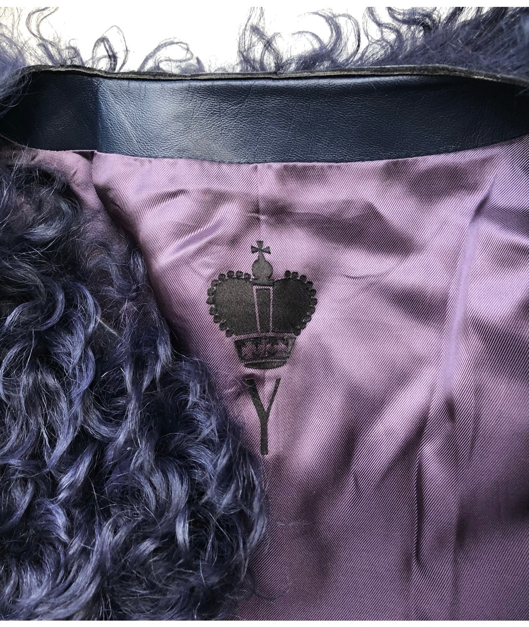 IRFE Фиолетовая кожаная куртка, фото 6