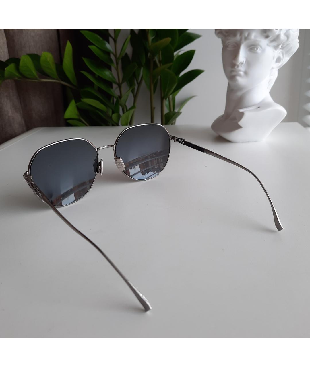 FENDI Металлические солнцезащитные очки, фото 5