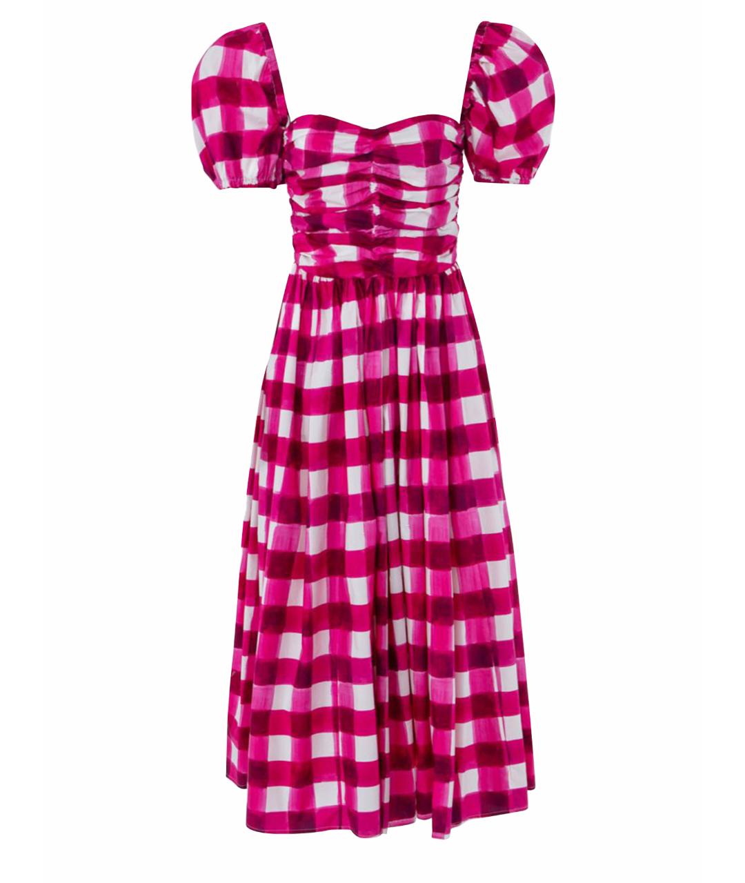 MSGM Розовое хлопковое повседневное платье, фото 1