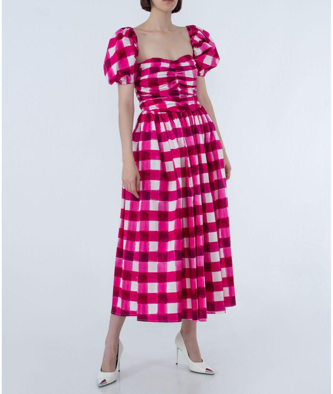 MSGM Розовое хлопковое повседневное платье, фото 2