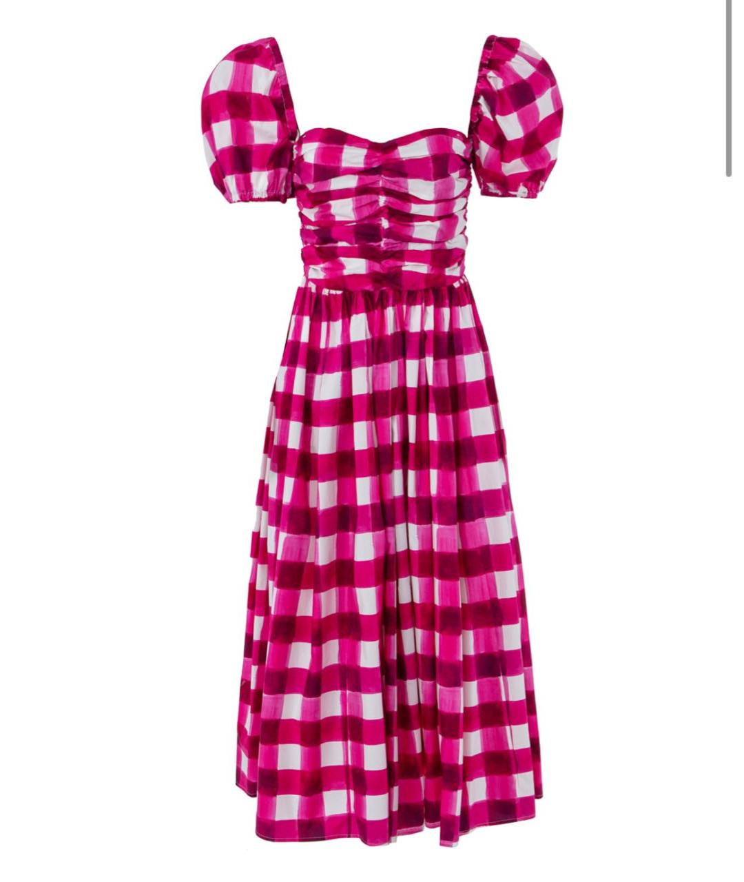 MSGM Розовое хлопковое повседневное платье, фото 6