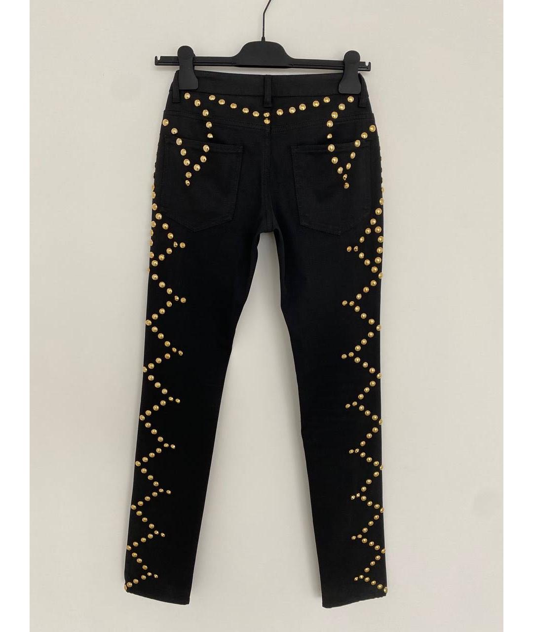 GIVENCHY Черные хлопко-эластановые прямые джинсы, фото 1
