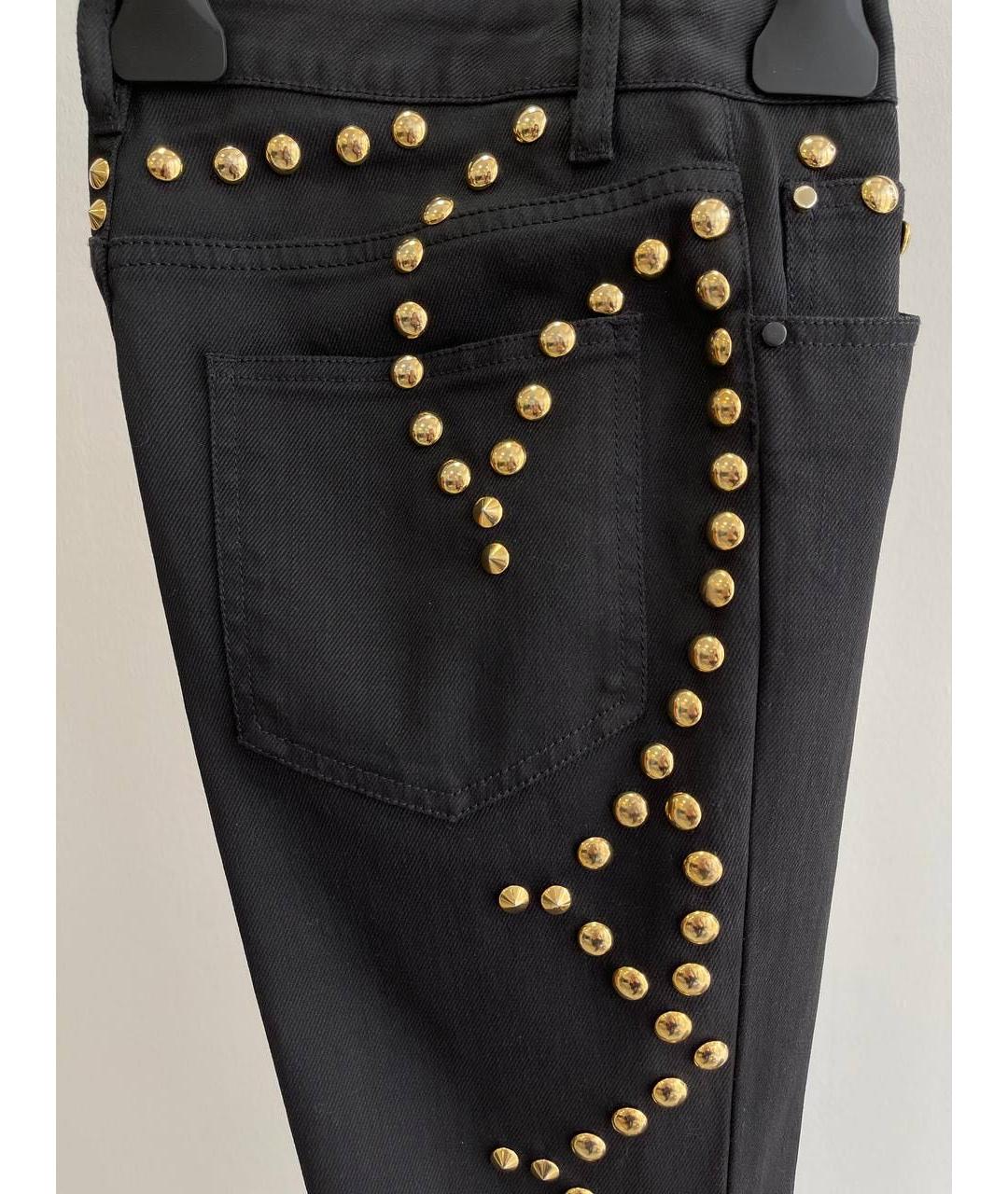 GIVENCHY Черные хлопко-эластановые прямые джинсы, фото 4