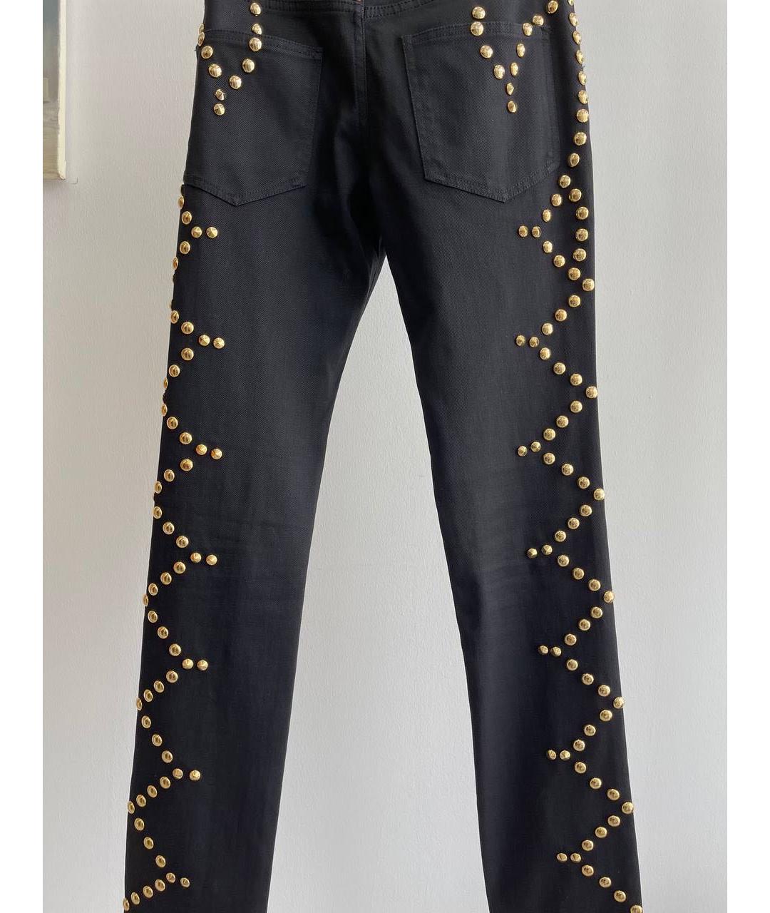 GIVENCHY Черные хлопко-эластановые прямые джинсы, фото 2