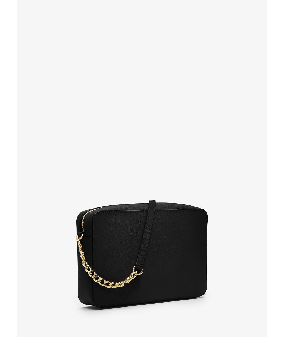 MICHAEL KORS Черная кожаная сумка через плечо, фото 2