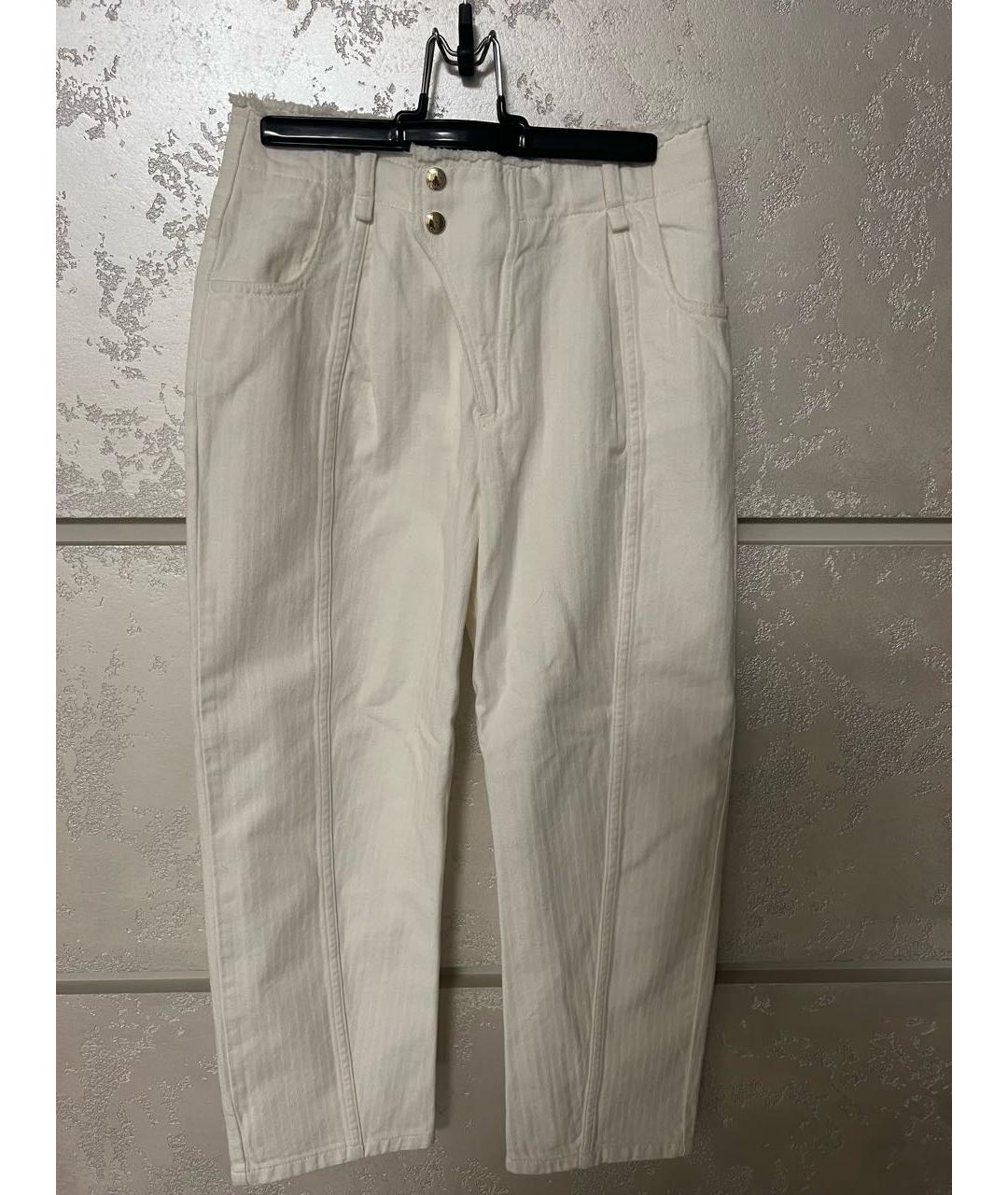 CHLOE Белые деним брюки и шорты, фото 4