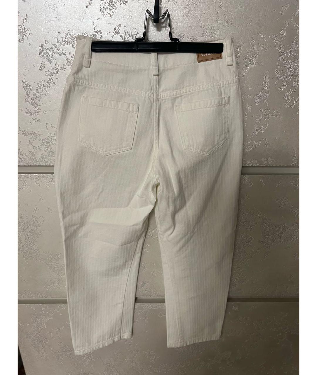 CHLOE Белые деним брюки и шорты, фото 2