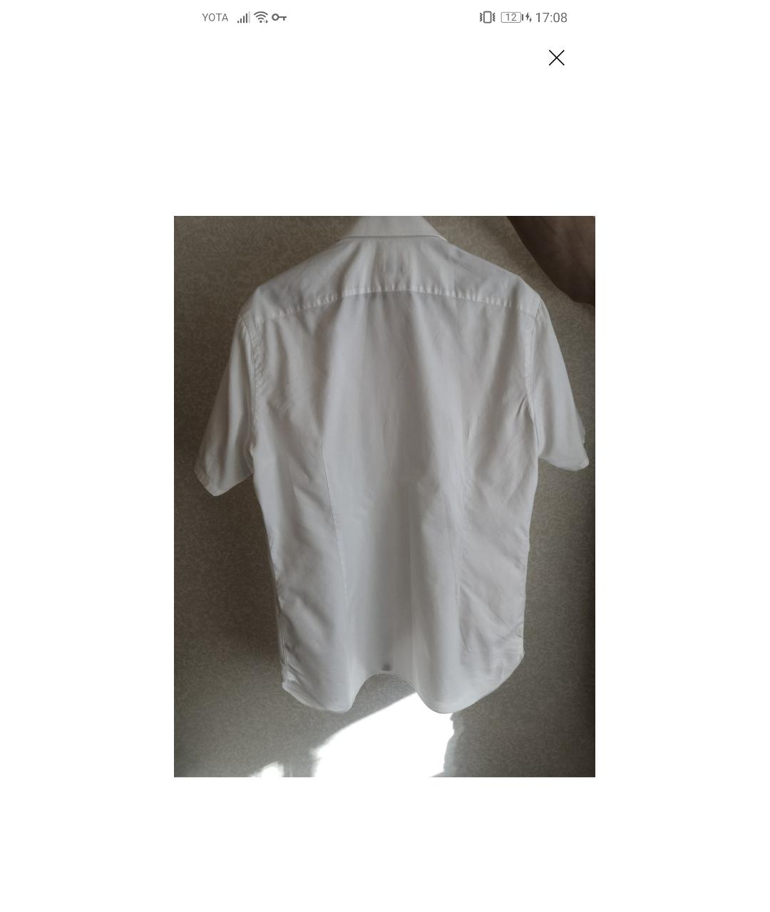 LUIGI BORRELLI Белая хлопковая классическая рубашка, фото 2