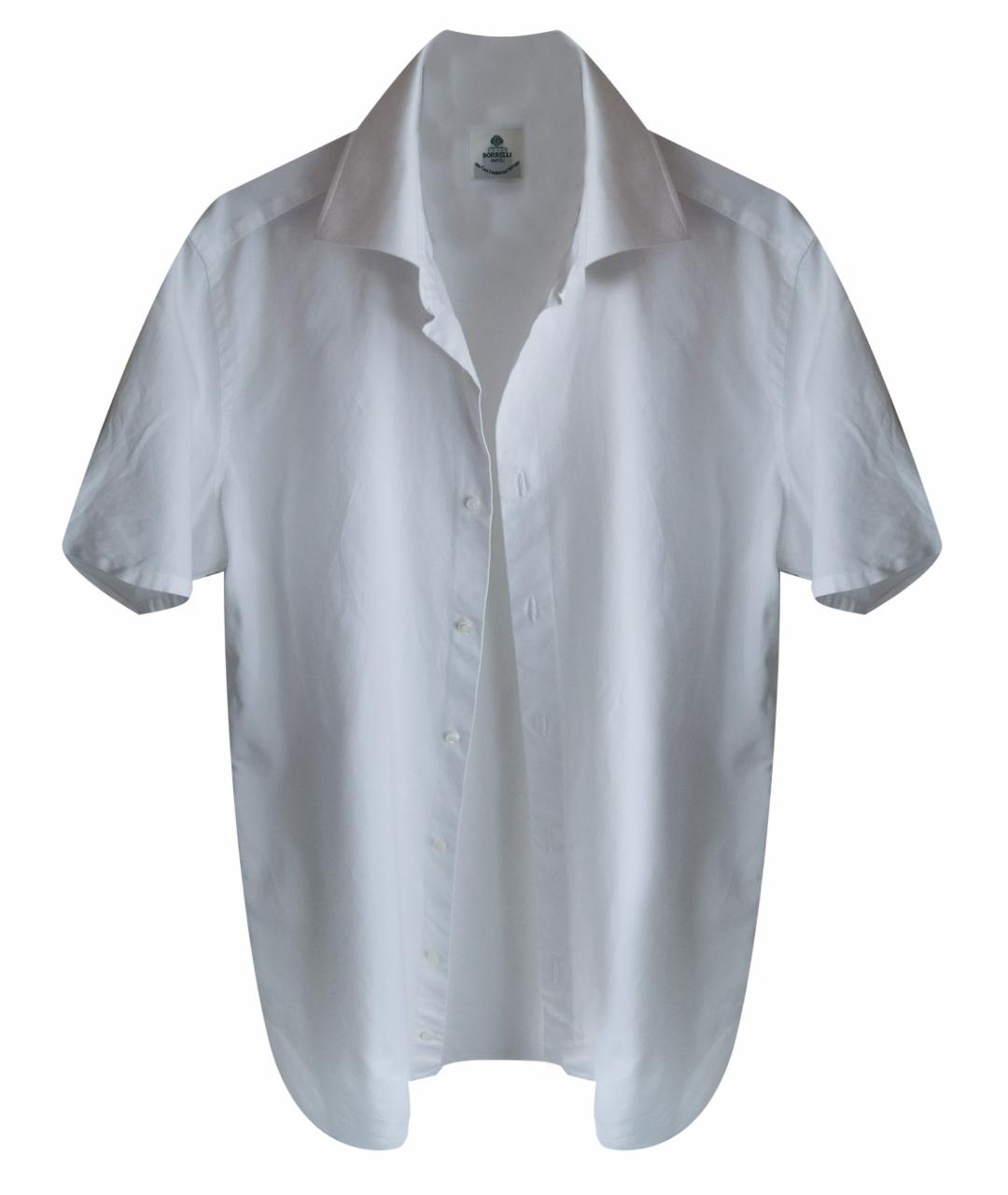 LUIGI BORRELLI Белая хлопковая классическая рубашка, фото 1