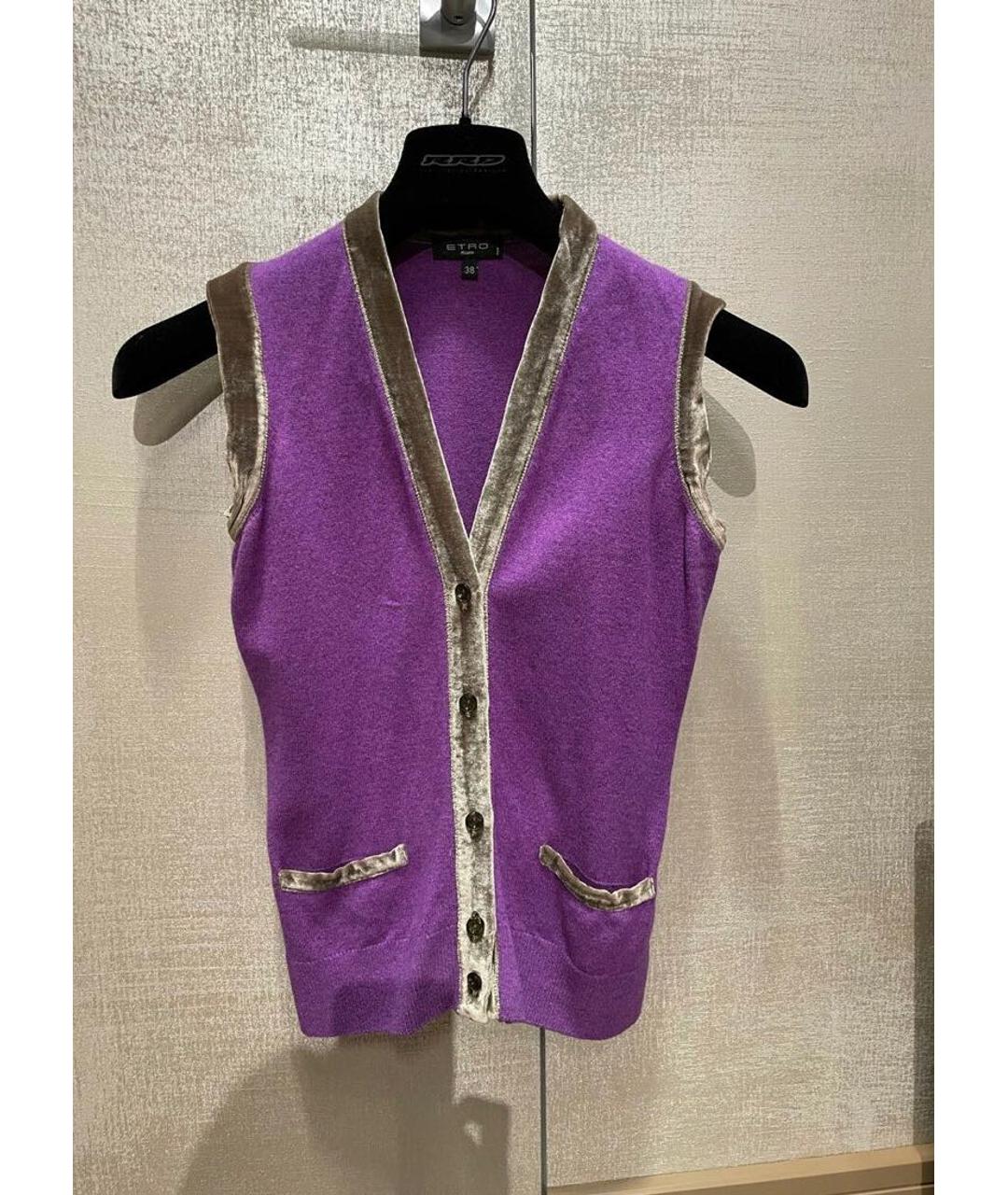 ETRO Фиолетовый шерстяной джемпер / свитер, фото 3