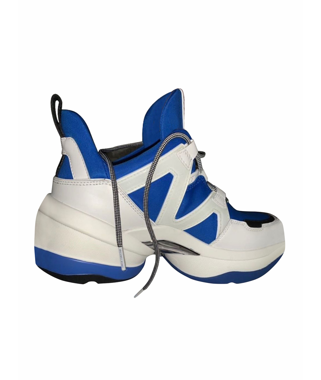 MICHAEL KORS Синие кожаные кроссовки, фото 1