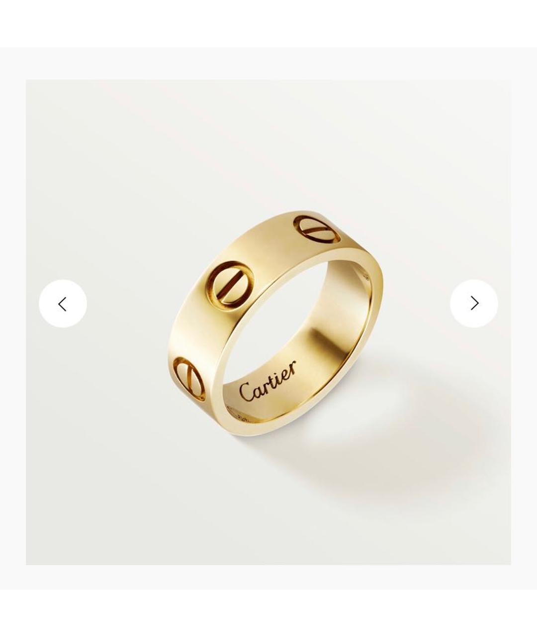 CARTIER Кольцо из желтого золота, фото 2