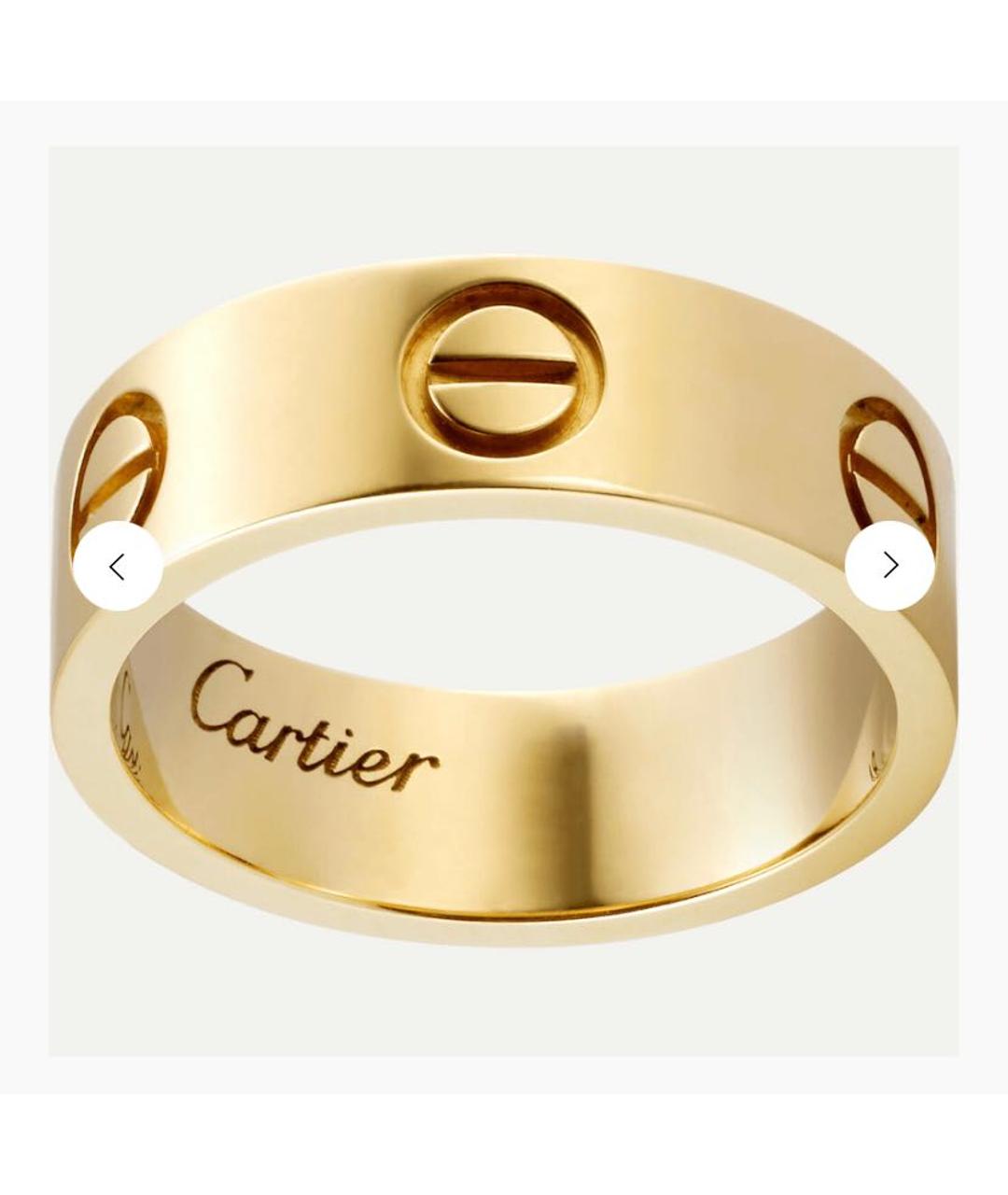 CARTIER Кольцо из желтого золота, фото 4