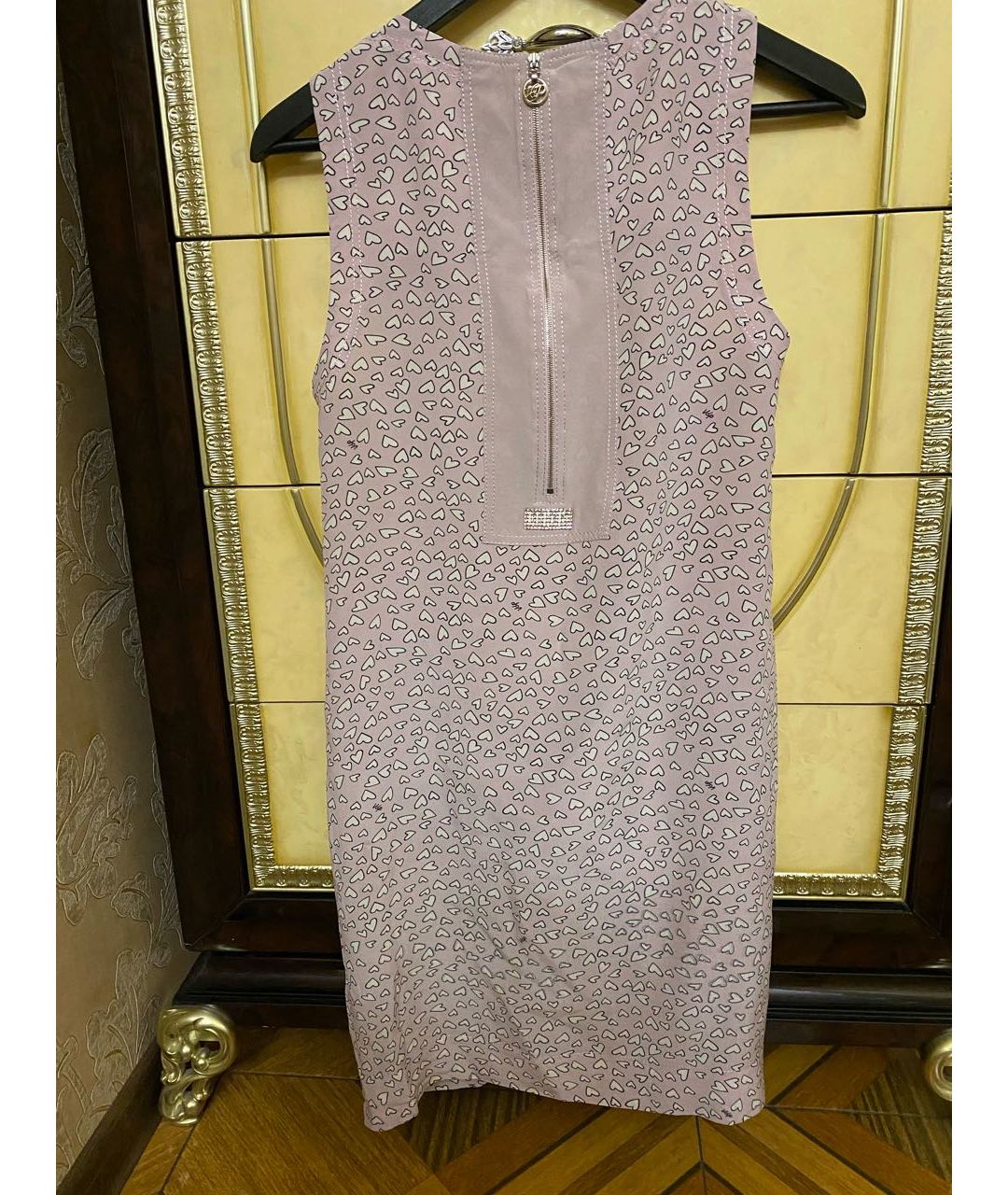 VDP Розовое шифоновое повседневное платье, фото 2