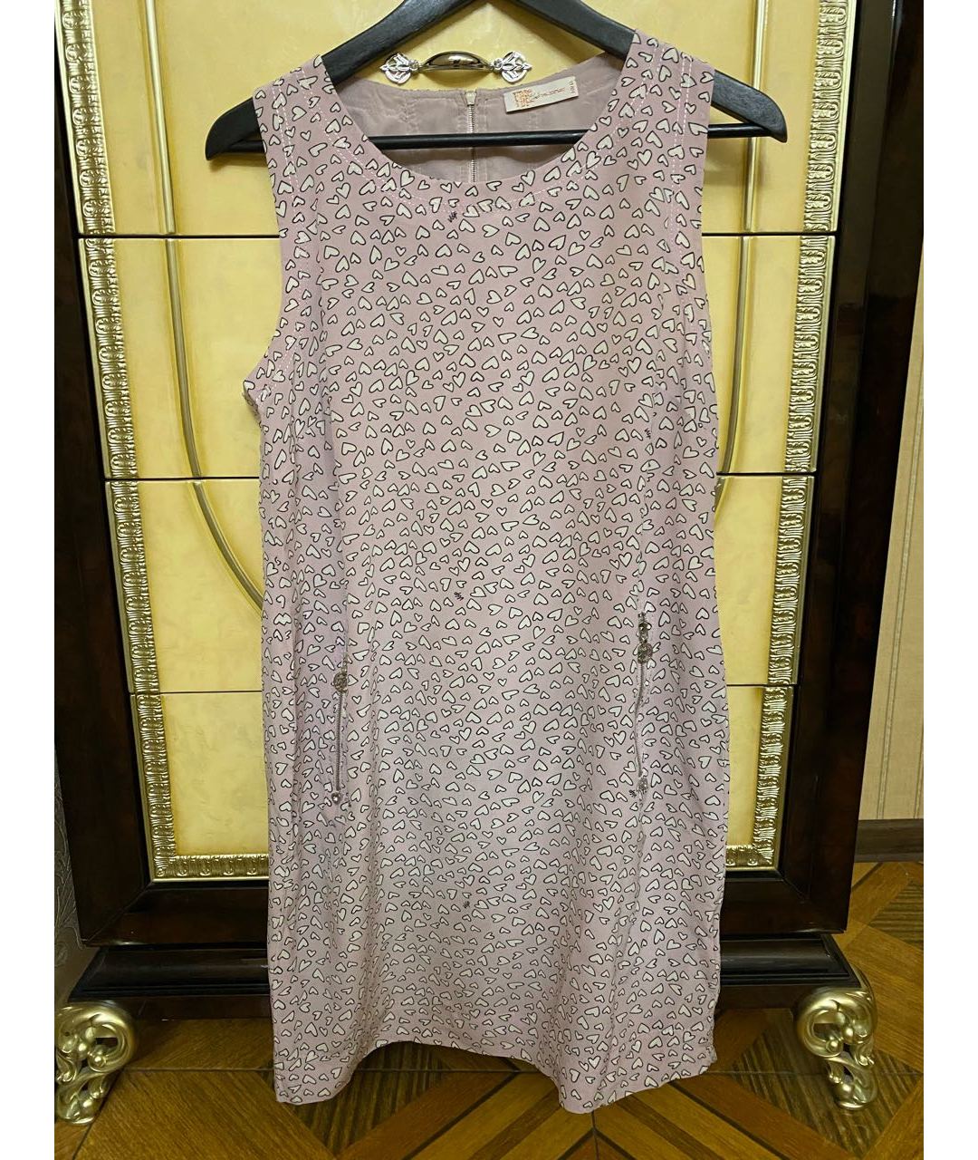 VDP Розовое шифоновое повседневное платье, фото 9
