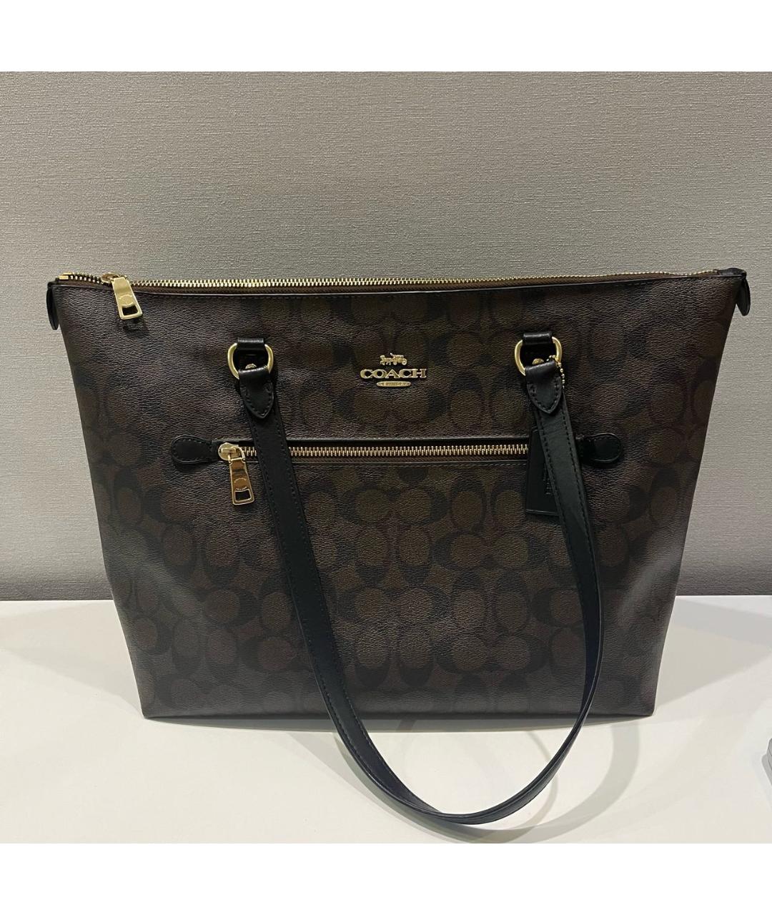 COACH Коричневая сумка тоут, фото 2