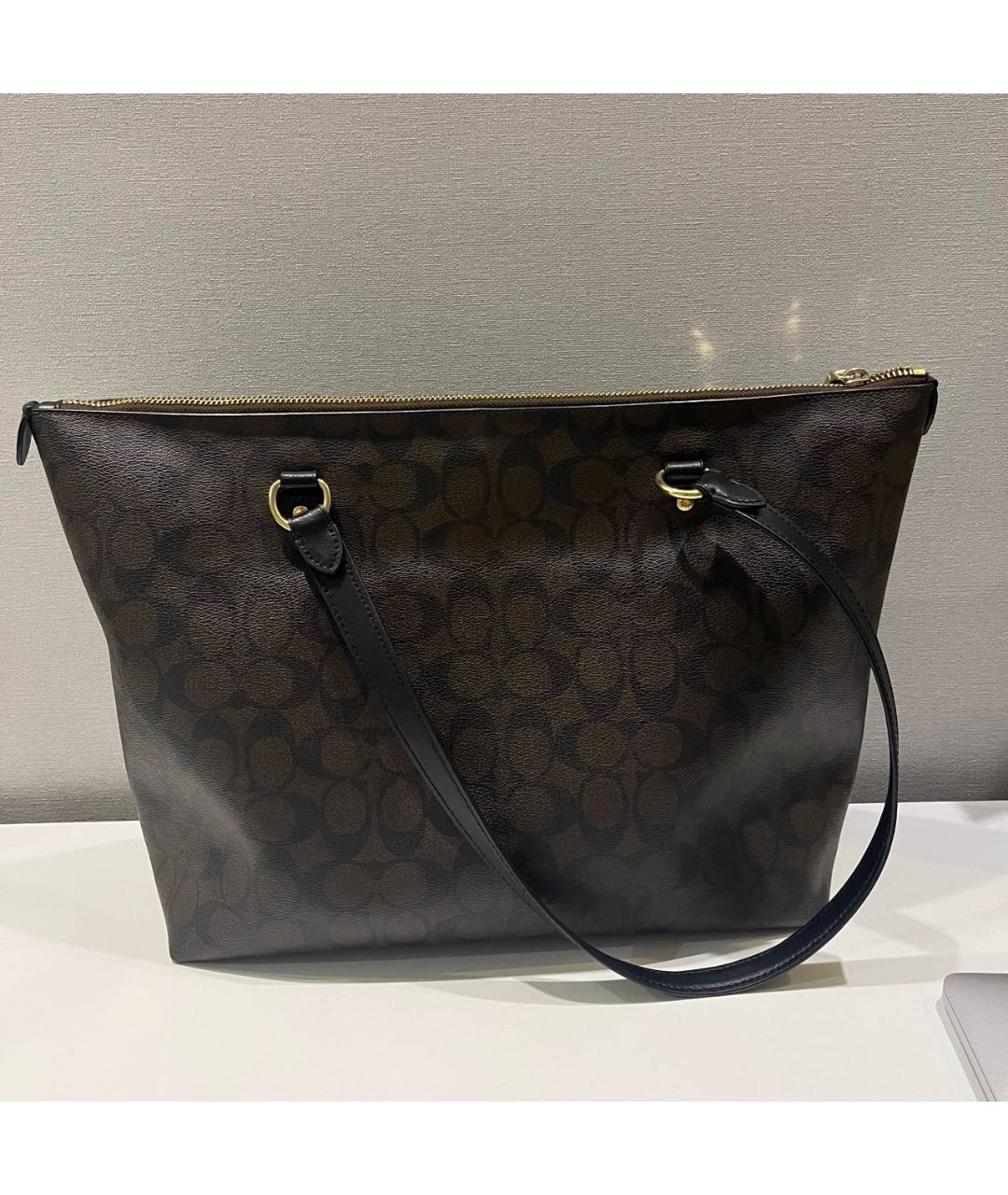 COACH Коричневая сумка тоут, фото 3