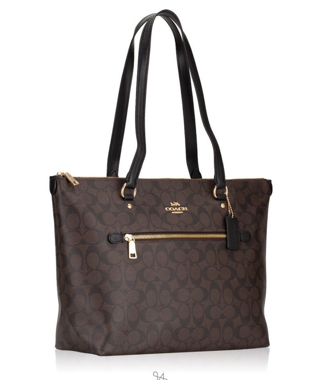 COACH Коричневая сумка тоут, фото 6