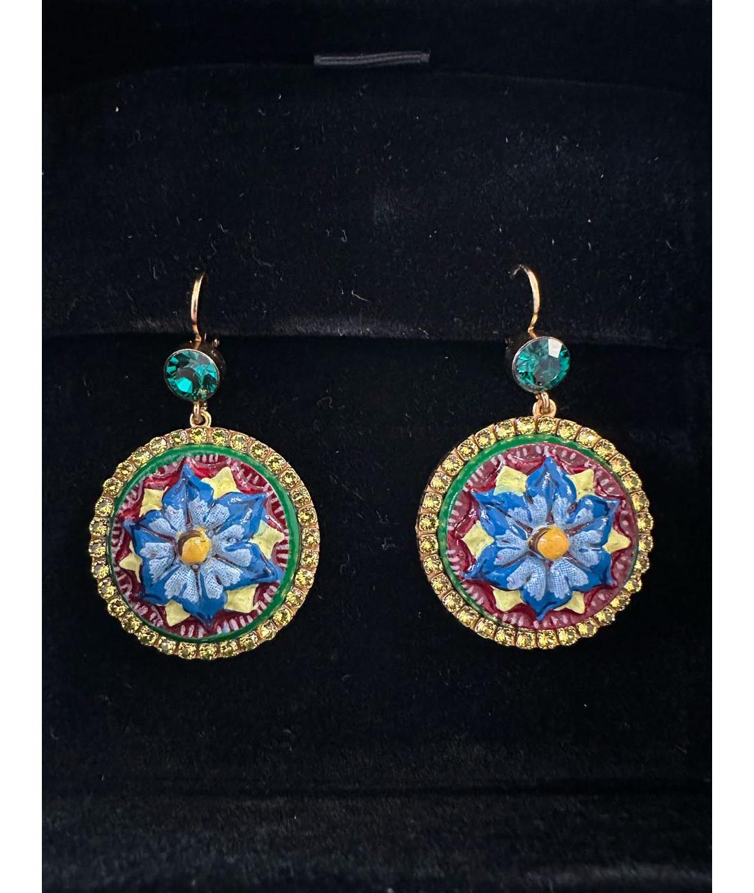 DOLCE&GABBANA Желтые пластиковые серьги, фото 5