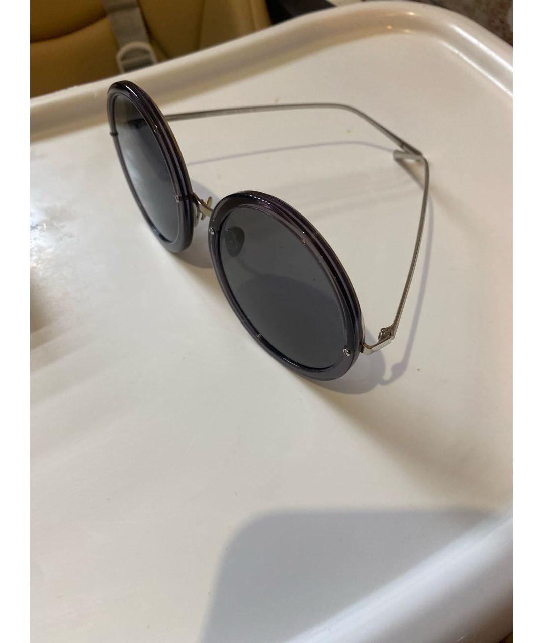 LINDA FARROW Антрацитовые солнцезащитные очки, фото 2