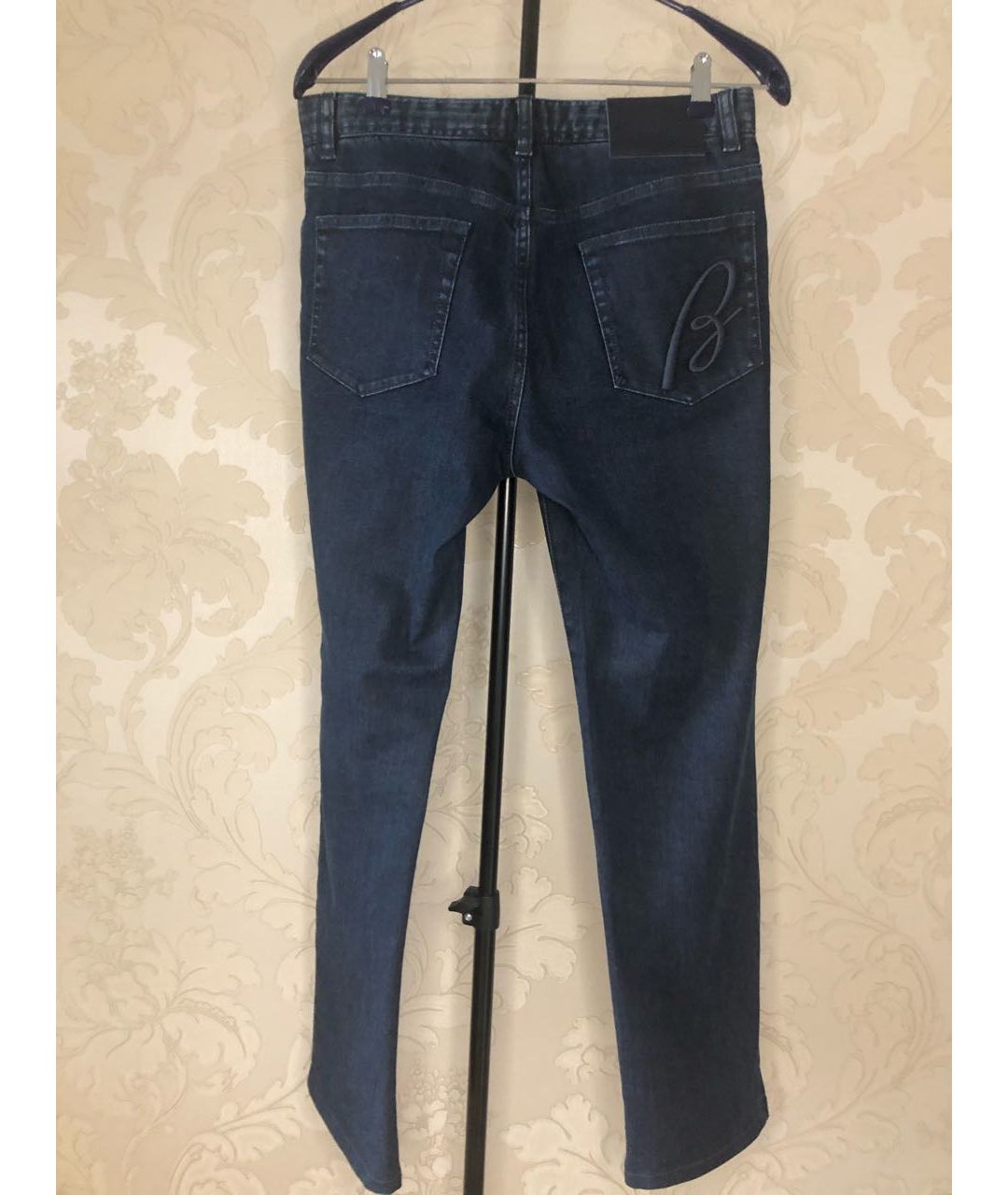 BRIONI Синие хлопковые прямые джинсы, фото 3