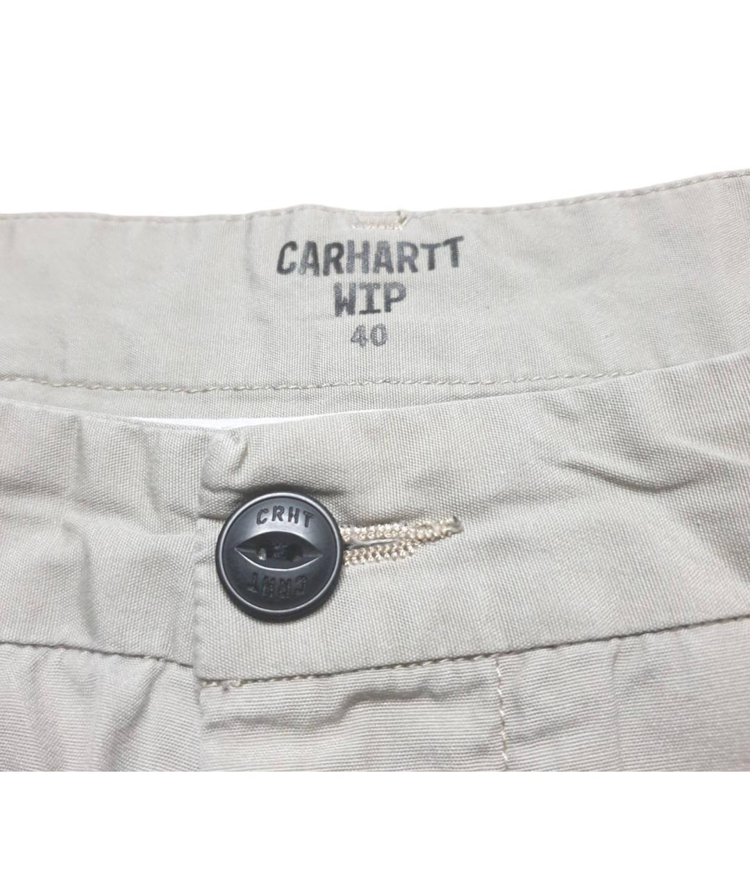 CARHARTT WIP Бежевые хлопковые шорты, фото 3