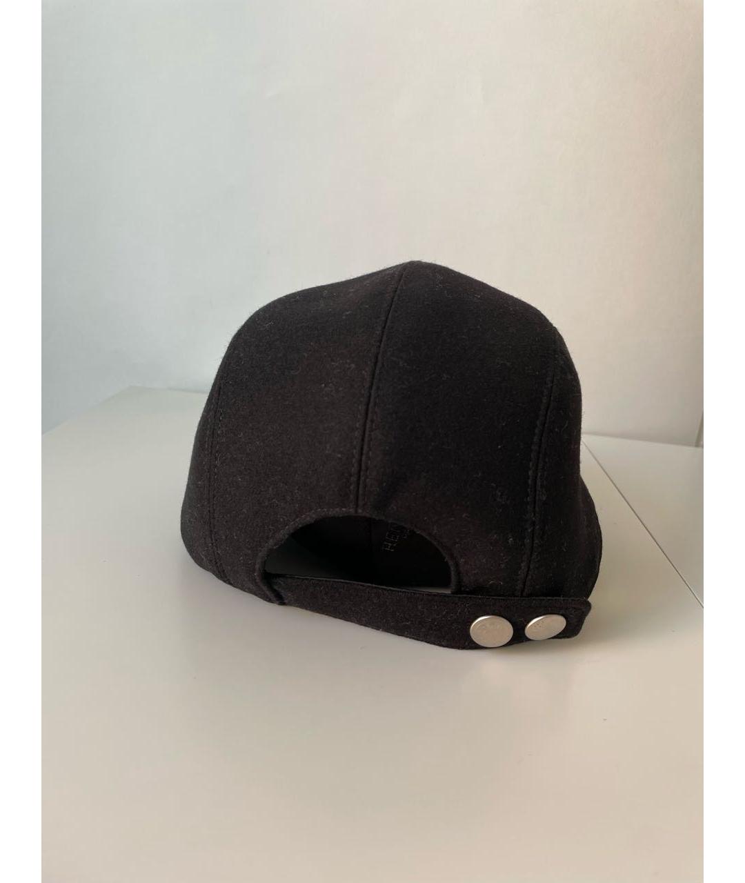 HERMES PRE-OWNED Черная кашемировая кепка, фото 5