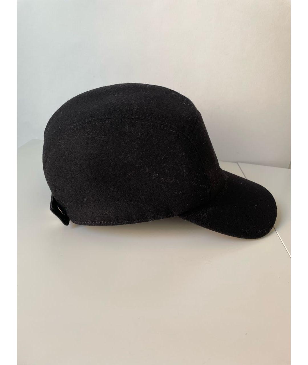 HERMES PRE-OWNED Черная кашемировая кепка, фото 2