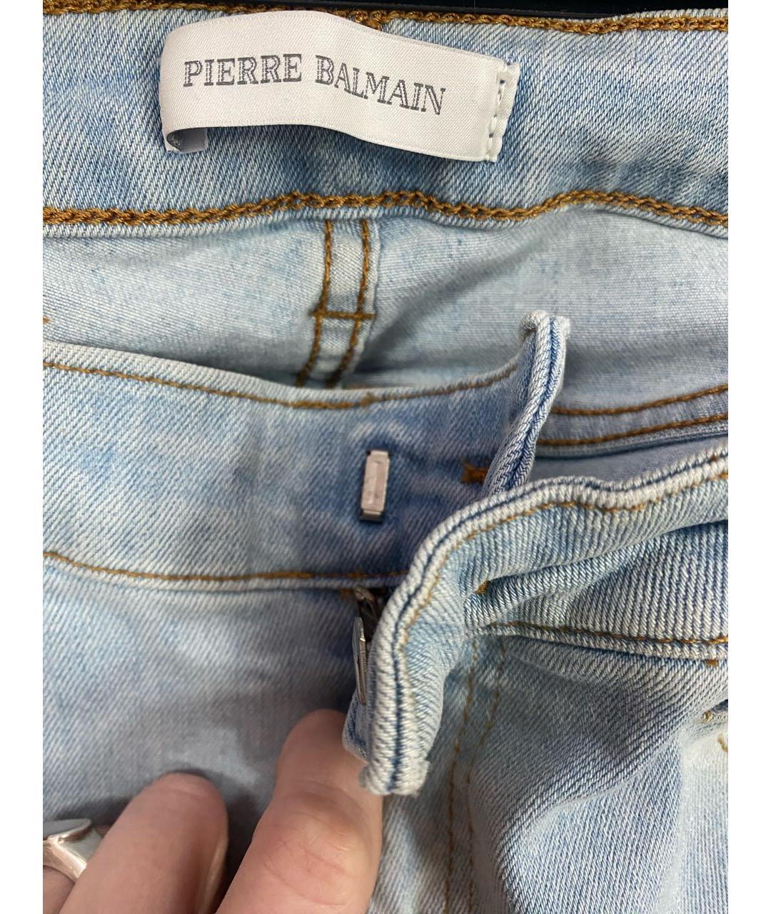 PIERRE BALMAIN Голубые джинсы слим, фото 6