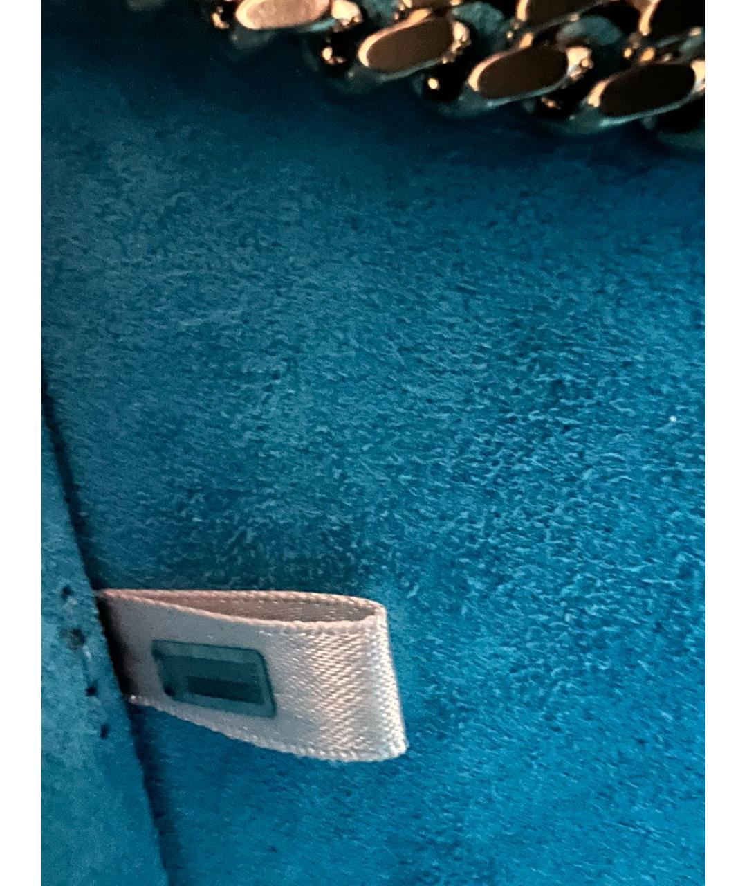 JIMMY CHOO Голубая кожаная сумка через плечо, фото 7