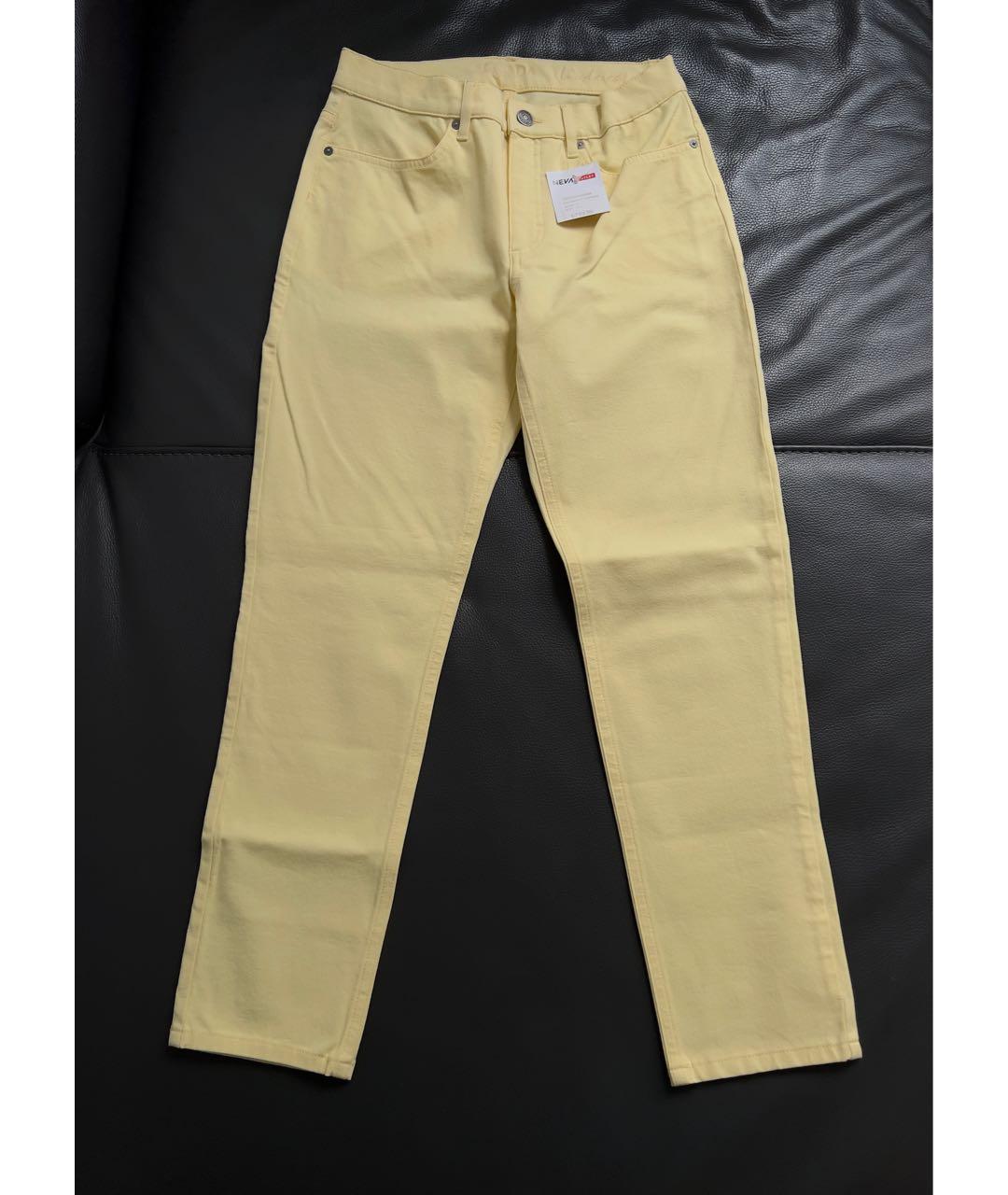 ESCADA Желтые хлопко-эластановые джинсы слим, фото 9