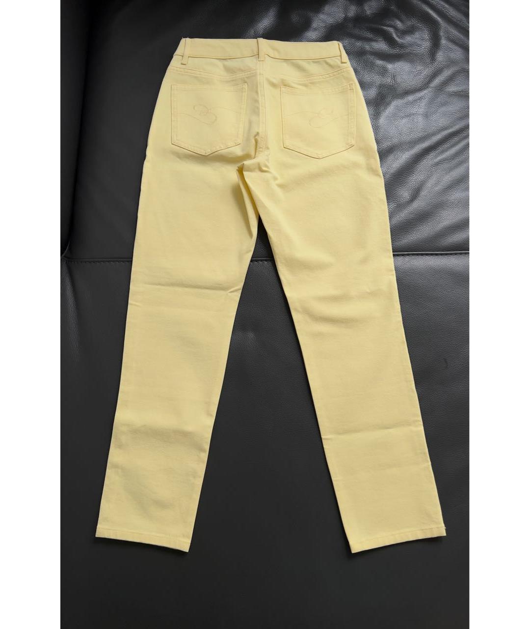 ESCADA Желтые хлопко-эластановые джинсы слим, фото 2