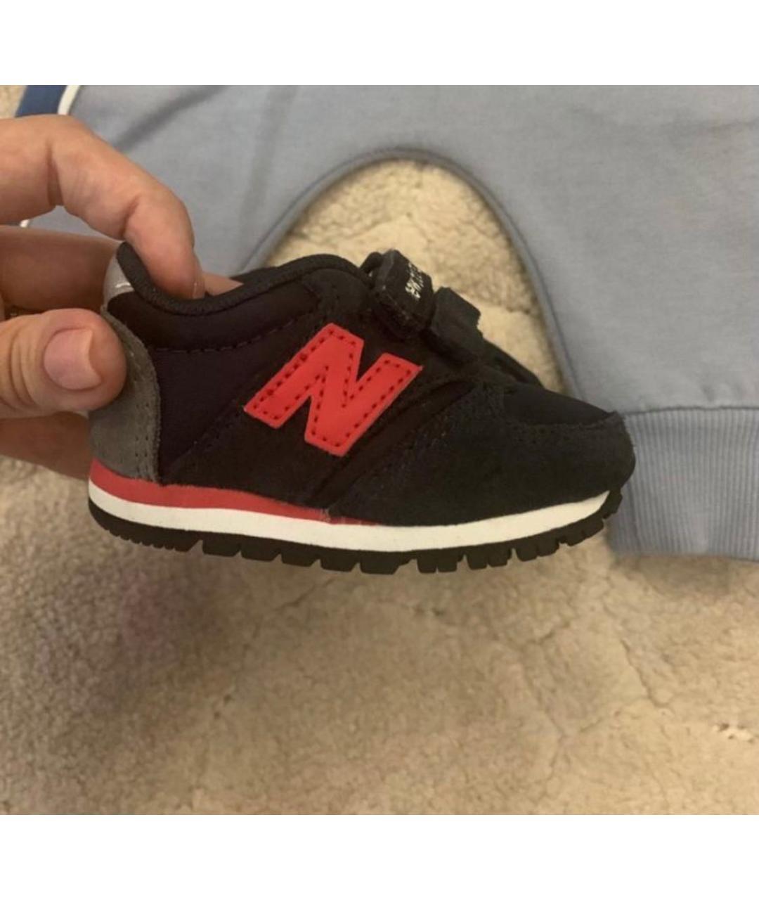 NEW BALANCE KIDS Темно-синие замшевые кеды, фото 4