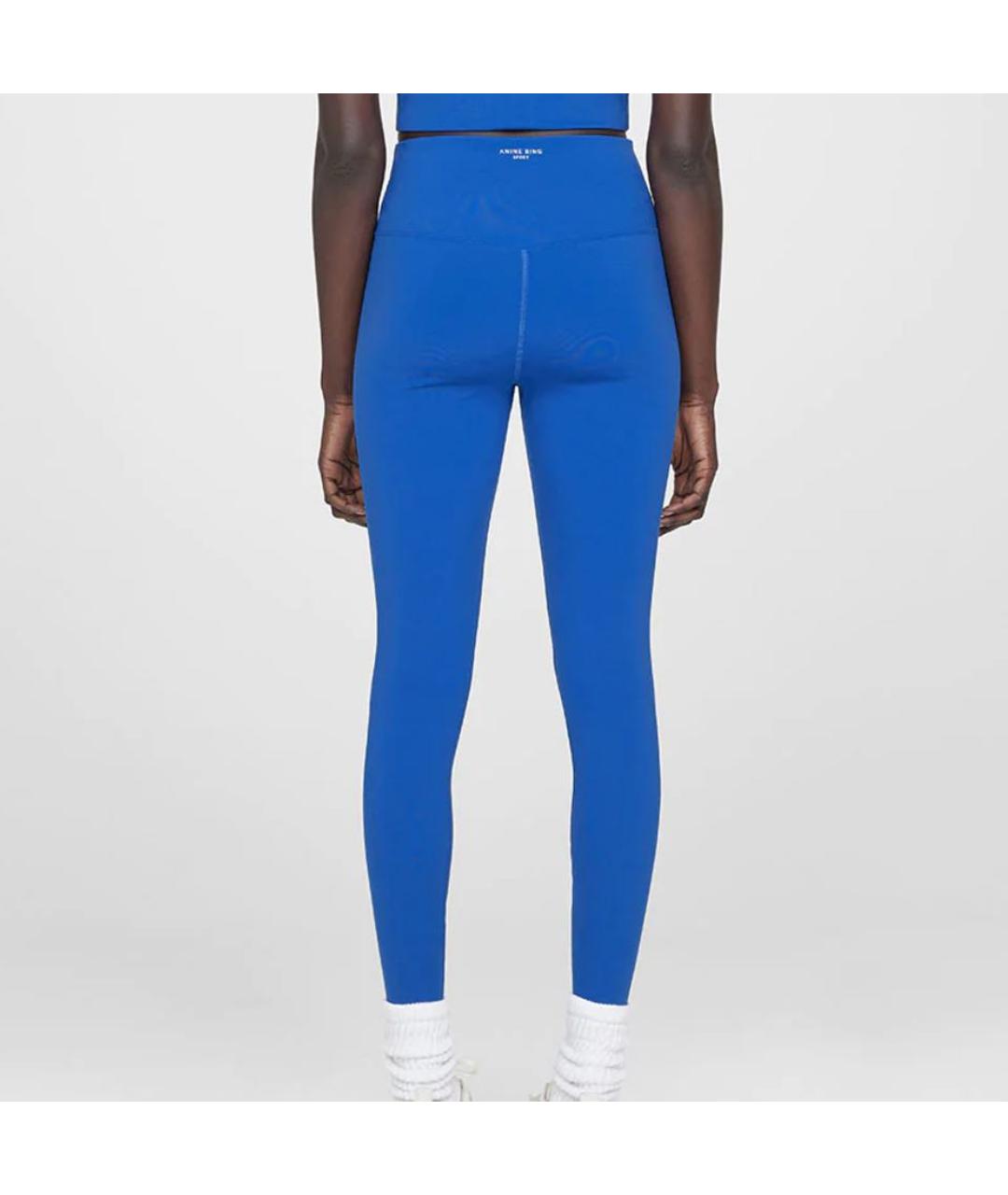 ANINE BING Синие полиамидовые спортивные брюки и шорты, фото 2