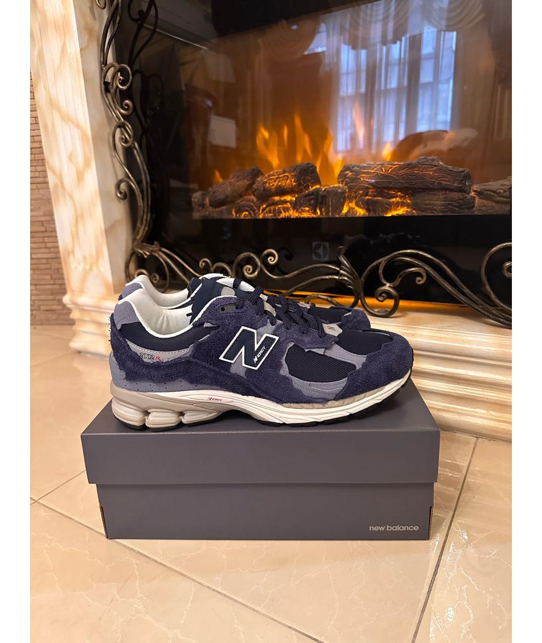 NEW BALANCE Синие замшевые низкие кроссовки / кеды, фото 6