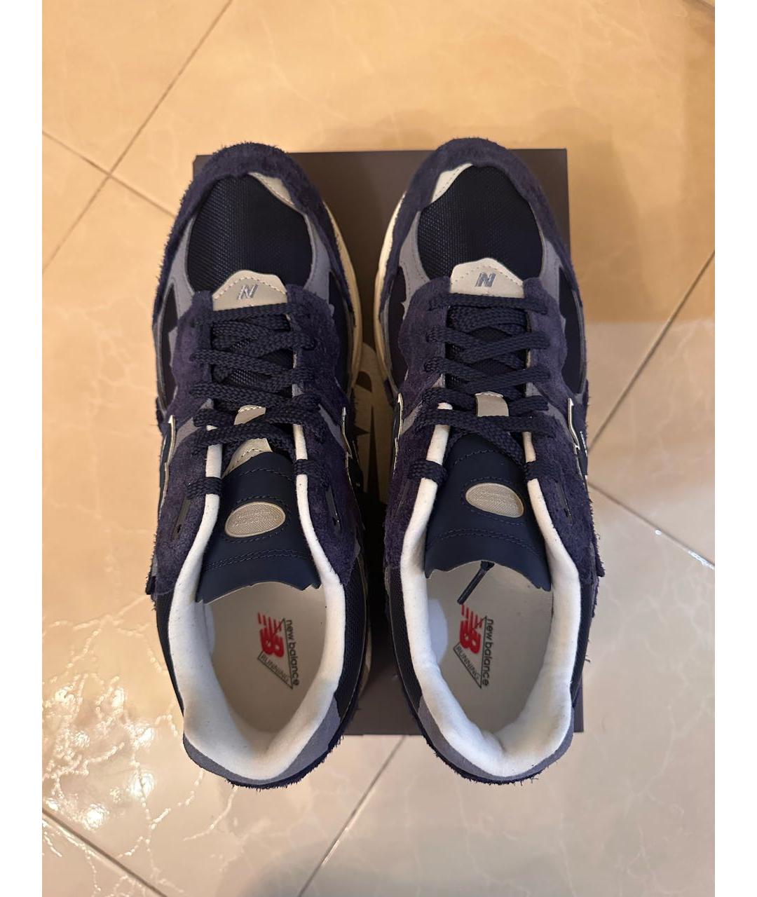 NEW BALANCE Синие замшевые низкие кроссовки / кеды, фото 3