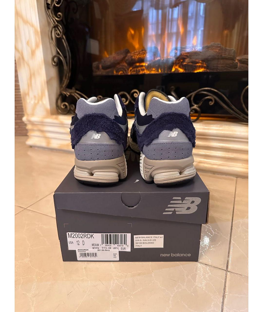 NEW BALANCE Синие замшевые низкие кроссовки / кеды, фото 4