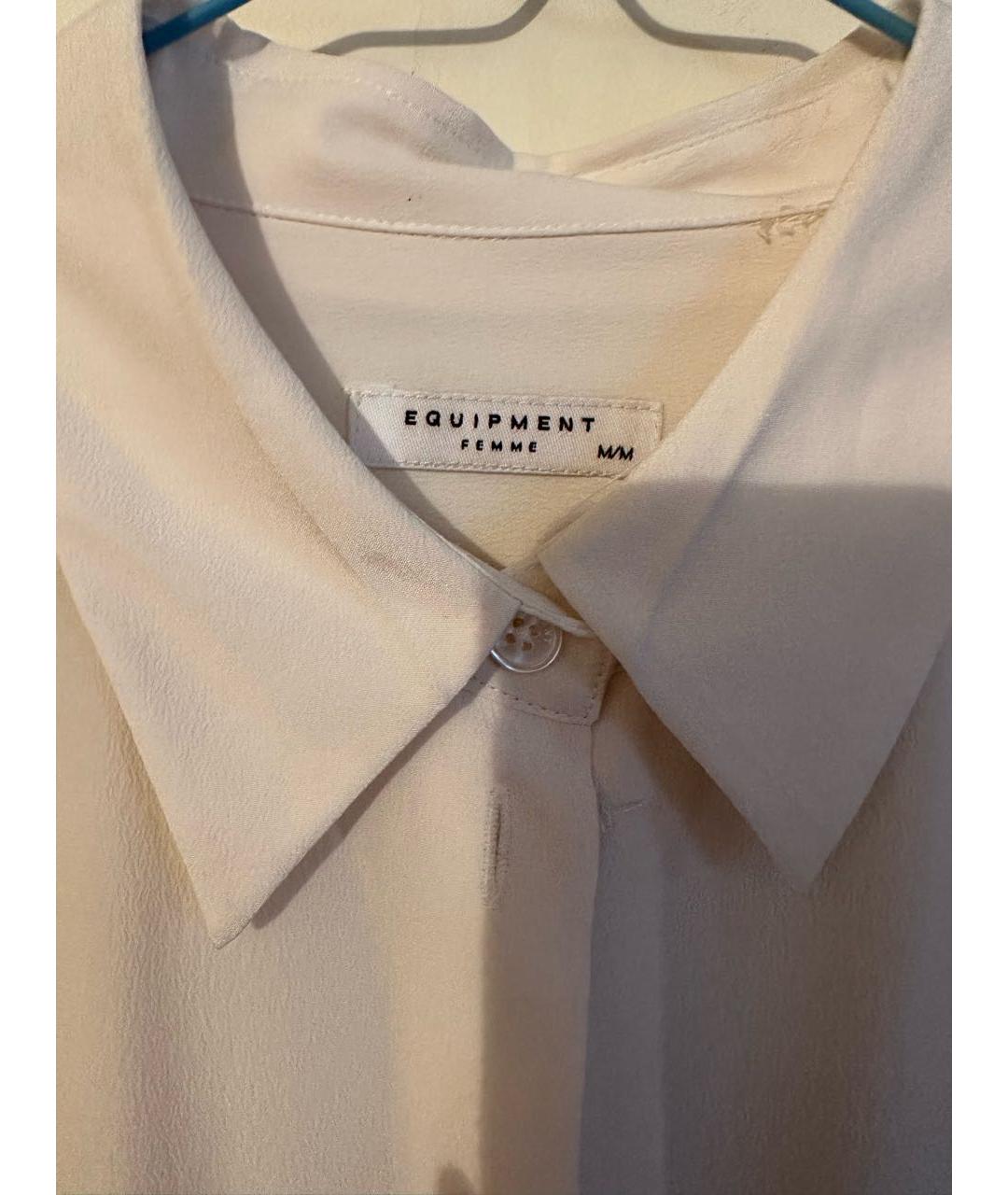 EQUIPMENT Белая шелковая блузы, фото 2