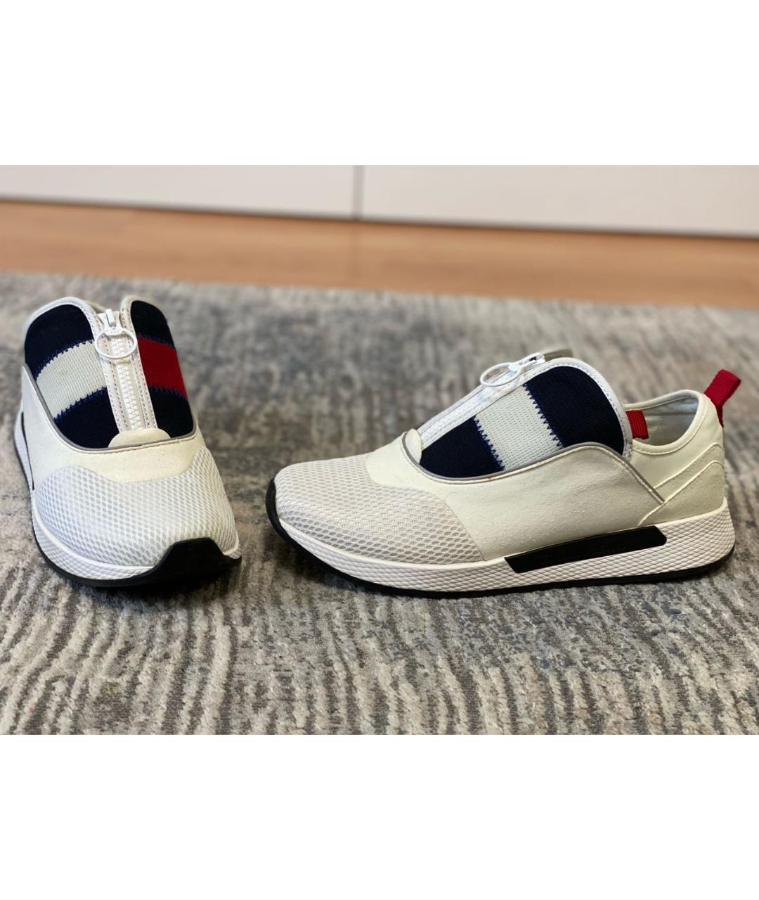 TOMMY HILFIGER Белые текстильные низкие кроссовки / кеды, фото 3