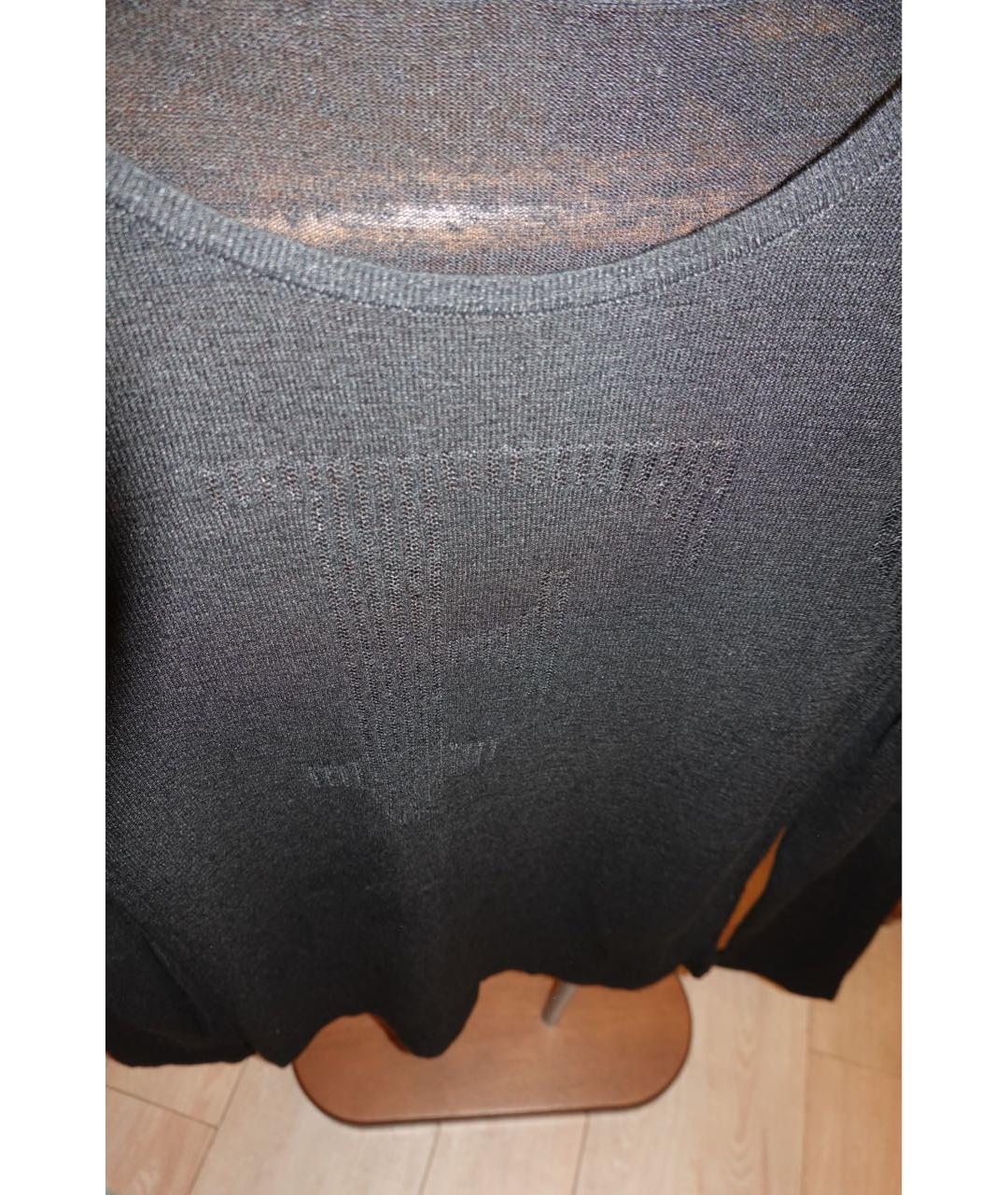 GIANFRANCO FERRE Черный льняной джемпер / свитер, фото 3