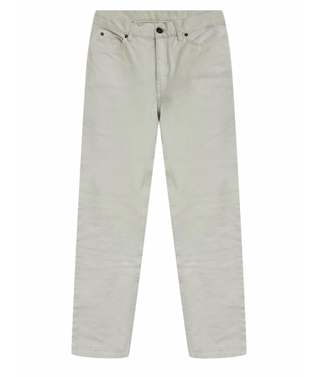 ESCADA Белые хлопко-эластановые джинсы слим, фото 1