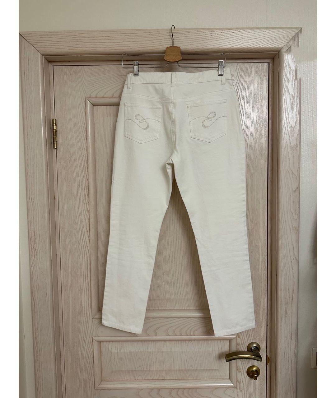 ESCADA Белые хлопко-эластановые джинсы слим, фото 2