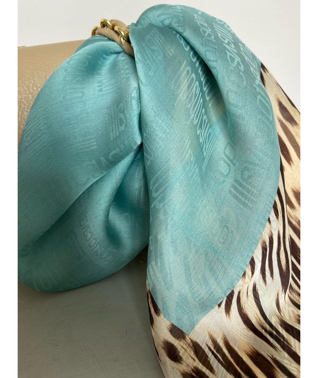 ROBERTO CAVALLI Мульти шелковый платок, фото 4