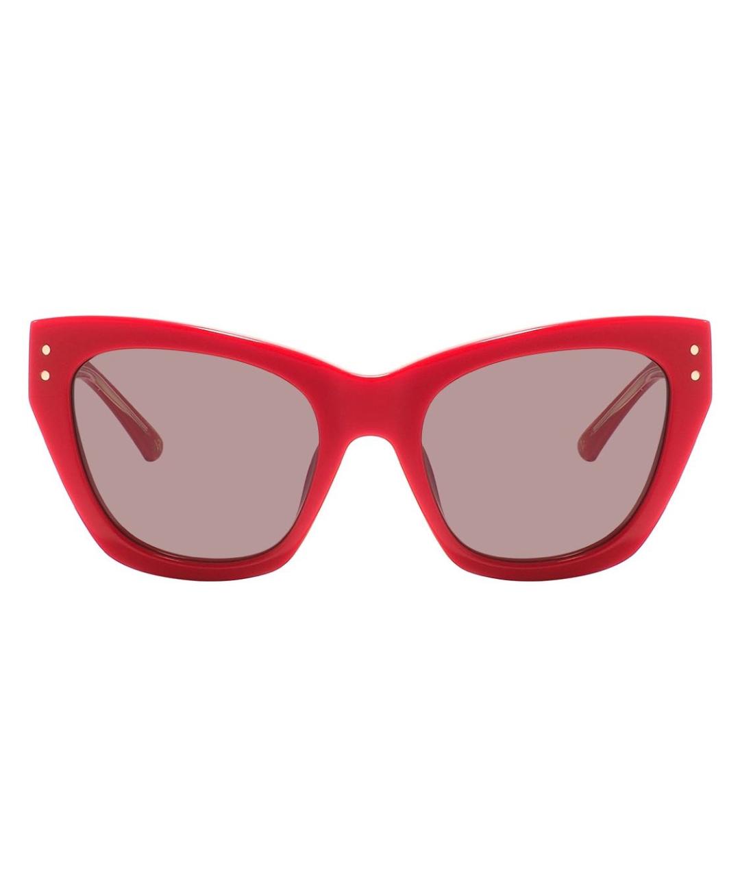 NINA RICCI PRE-OWNED Красные пластиковые солнцезащитные очки, фото 5