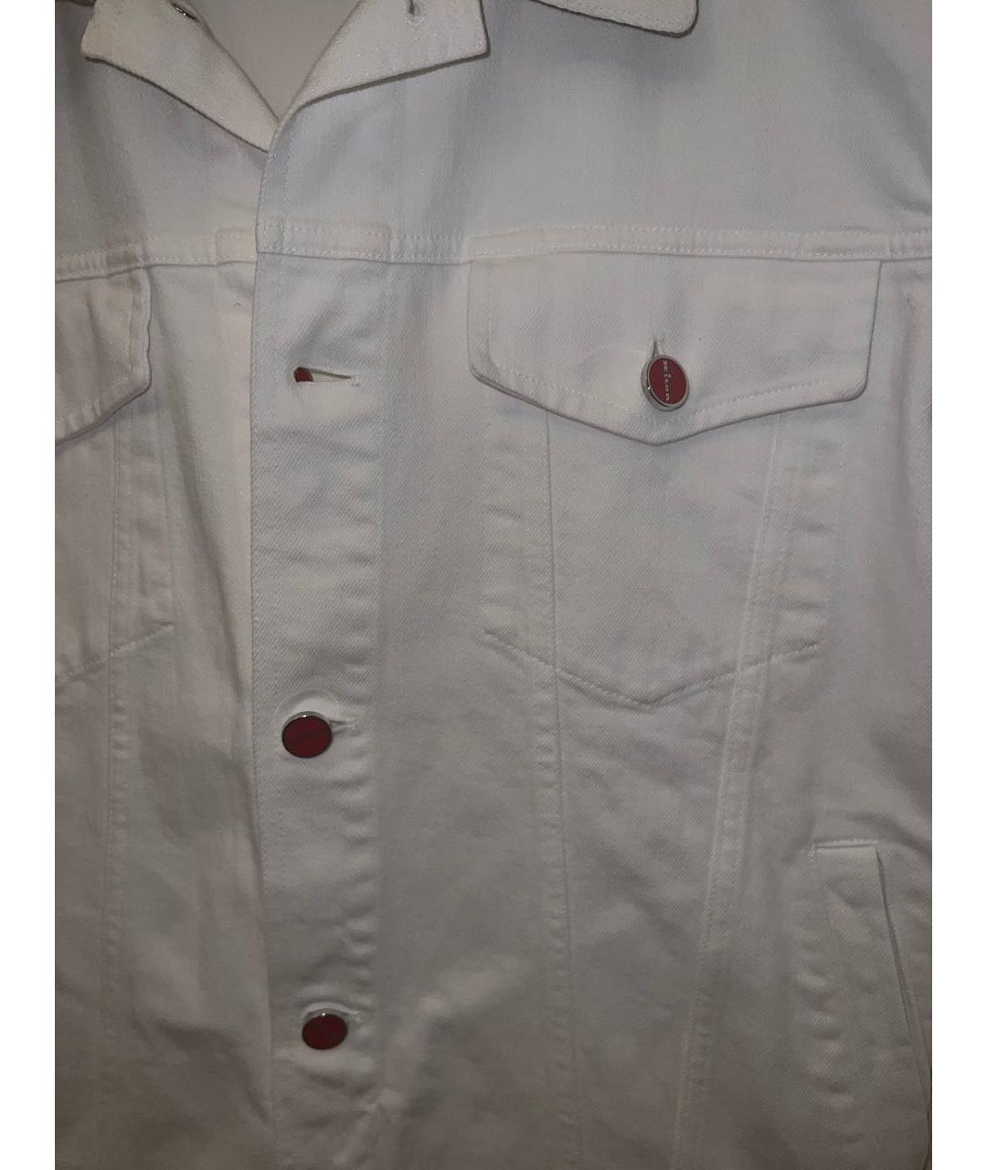 KITON Белая деним куртка, фото 4