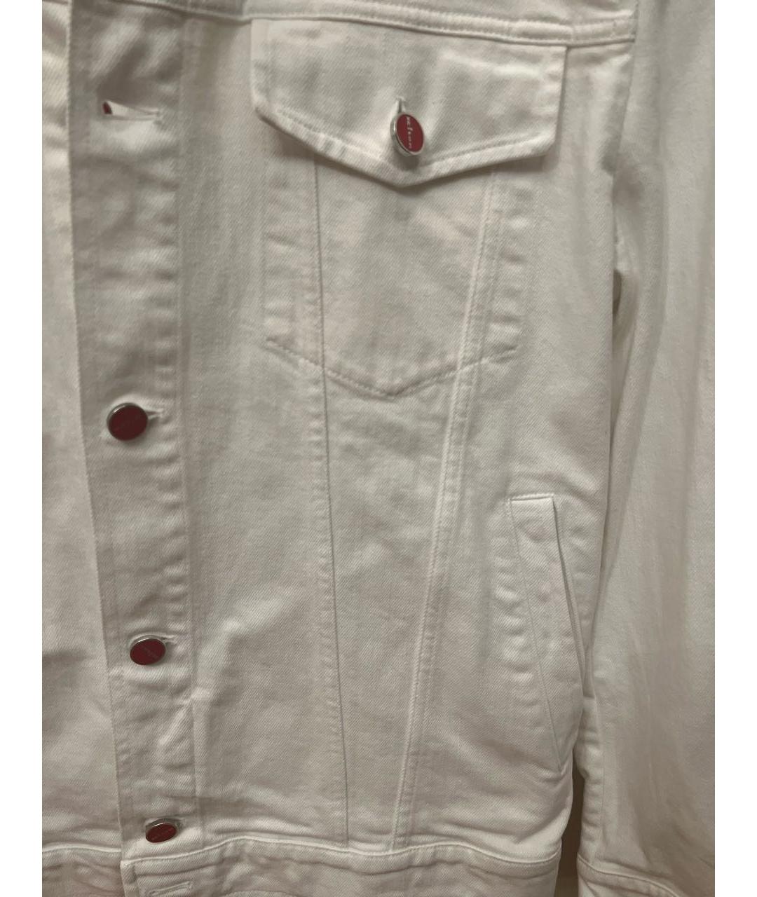 KITON Белая деним куртка, фото 7