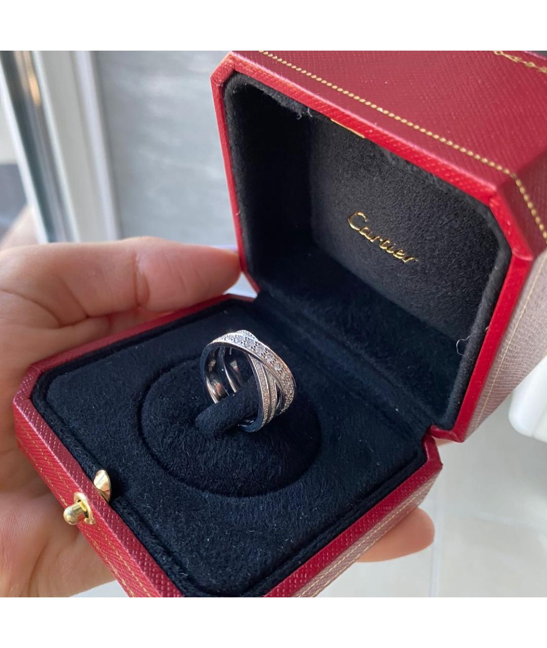 CARTIER Белое кольцо из белого золота, фото 4