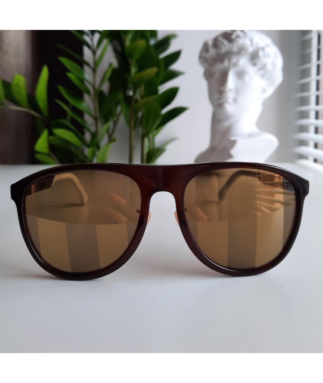 FENDI Коричневые солнцезащитные очки, фото 8